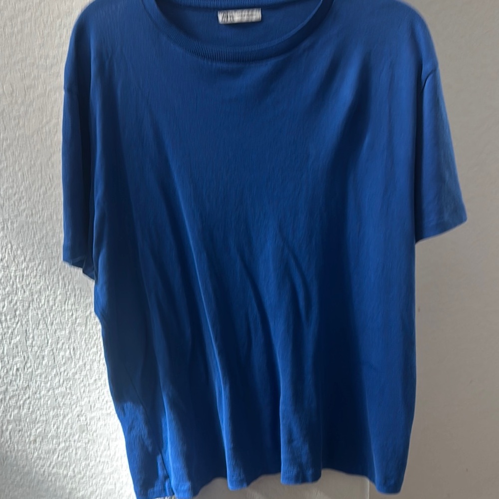 Zara slim fit Blue T-Shirt
